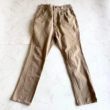 USED KAPITAL SAROUEL-STYLE CHINO PANTS WITH BUCKLE, MADE OKAYAMA, MITSU FACTOR