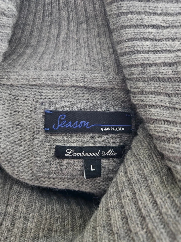 SEASON by JAN PAULSEN Herren Pullover grau Gr.L Wolle Q1 - Bild 2 von 4