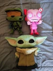 Funko Pop 10" Lot x3 GM Franken Berry, Halo Master Chief & Star Wars Grogu LOOSE