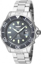 Invicta 16037 Grand Pro Diver 47mm Automatic Seiko NH35A Movement Charcoal Dial