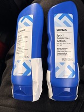 Lot Of 2 SolMo Sport Sunscreen Lotion SPF 50 - 8oz Each 2.49 per gallon