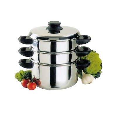 Baumalu 8342640 Dampfgarer 20cm Edelstahl mit Bakelitegriffen