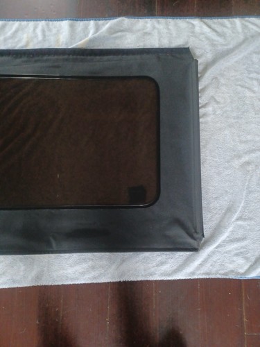Jeep Wrangler JKU Soft Top Window 2007-2018 4Dr Rear Black Oem Passenger Jk Tint - Picture 3 of 11