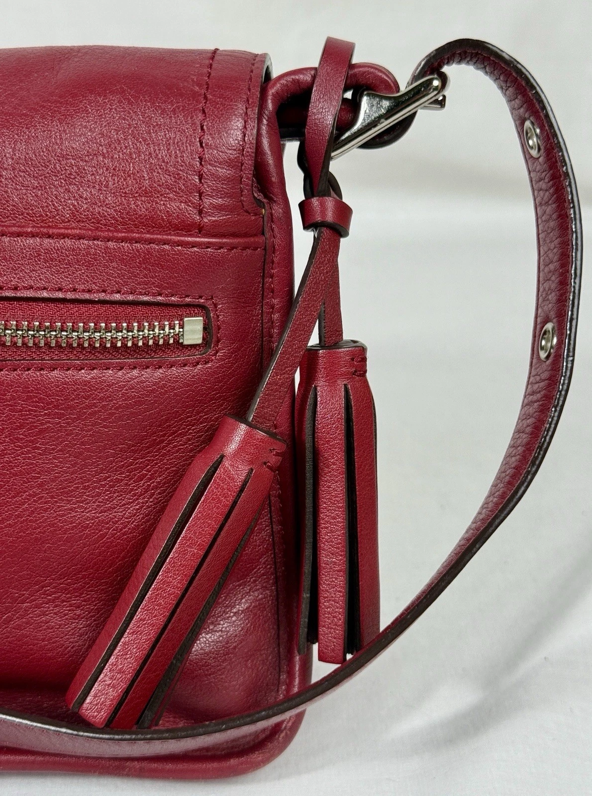 ???VTG RARA COACH RED Legacy Archive Rambler Nappe XBody Bag 21194 Ltd Ed