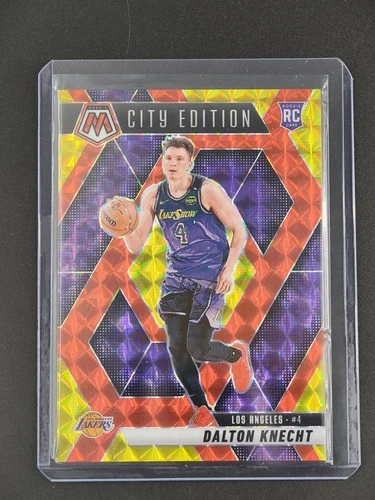 Dalton Knecht RC 2024-25 Panini Mosaic Choice Fusion Red &amp; Yellow 14/75 [3hk