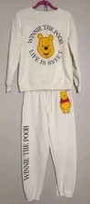 Disney Winnie The Pooh Life Is Sweet Women Sweatshirt Jogger Fun Set Size M