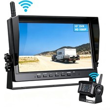 10.1" Wireless DVR Quad Monitor Rear View Backup Camera Reverse for RV/Truck VAN