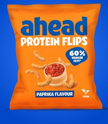 Ahead Paprika Protein Flips mit 60% weniger Fett - 50g - Neu OVP