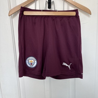 Manchester City Auswärts Fußballshorts Alter 13-14 Jahre neu ohne Etikett (B264)