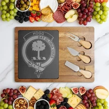 Hogg Clan Crest Scottish Charcuterie Board