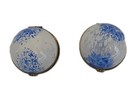 Vintage Egg Shaped Trinket Boxes Cristullerie des Vosges du Nord Marble. France  — photo 3