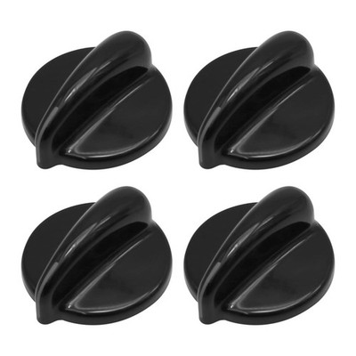 4 Pcs WB03T10236 Burner Control Knob, Gas Range Knobs Black for GE Range/Stove