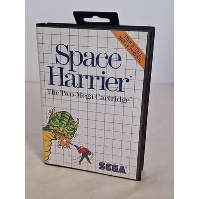 Space Harrier Sega Master System Two Mega Cartridge CIB Complete w Manual Insert