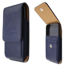 caseroxx Outdoor Case for Panasonic Eluga Z1 Pro in blue made of genuine leather