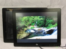 LOT OF 2 ELO Point of Sale 15" LCD Monitor E148995 ET1523L-0NWA-1-S-BL-NS-ROTA