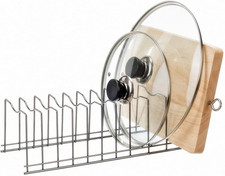 Pot Lid Organizer Pot Lid Holder, Pots and Pans Organizer Drawer Plate Organizer