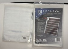 Print File 100 Plus 11 Extra 35-7B Archival 35mm Film Negative Preservers