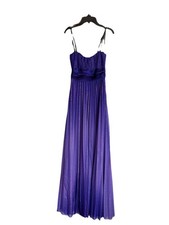 Formal Long Gown Dress Strapless Purple Open Back Size Small NWT Wedding Prom