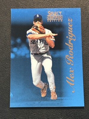 1996 Select Certified ALEX RODRIGUEZ Blue Parallel #6 Print Run of 180