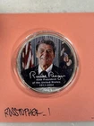 2004 American SILVER Eagle Colorized Color RONALD REAGAN 1 Oz .999 Silver Coin
