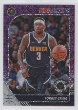 2019-20 Panini NBA Hoops Premium Stock Purple Disco Prizm Torrey Craig #50 11pj