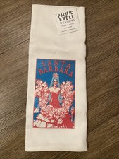 Santa Barbara Cotton Tea Towel Fiesta Old Spanish Days Pacific Swell Designs USA