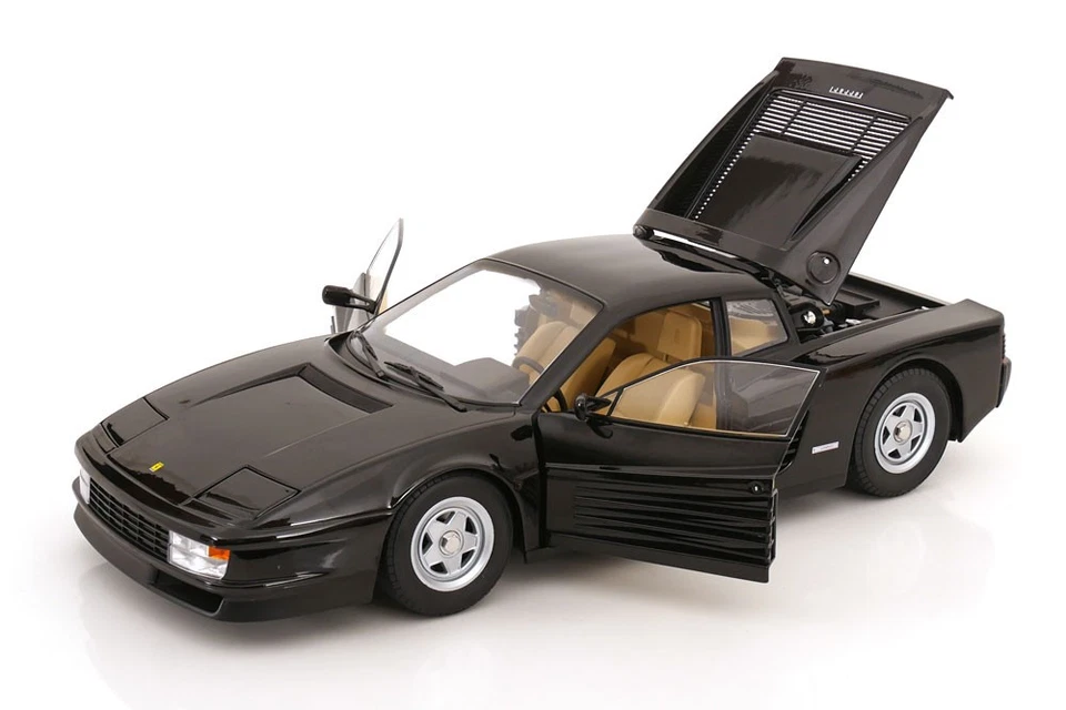 KK Scale 1:12 FERRARI TESTAROSSA BLACK 1986 WITH OPENINGS - KKDC120202 - Immagine 2 di 4