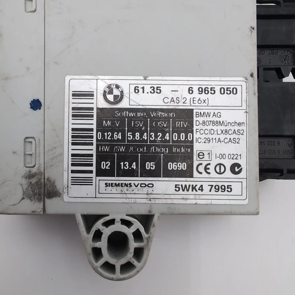 BMW 530i E60 E61 2005 2006 2007 CAS 2 módulo de sistema de acceso confort 6965050 Foto 4 de 4
