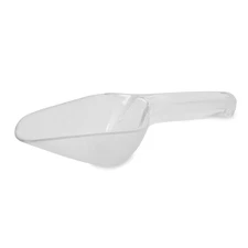 Plastic Utility Ice Scooper, 6-Ounce, Clear, Dishwasher Safe Kitchen Scoop for W