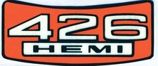 426 Hemi Air Cleaner Lid Decal For 1966-1967 Plymouth Belvedere And Gtx