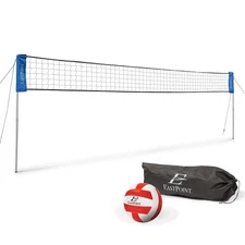 EastPoint Sports Easy-Fit Adjustable Volleyball Net - Fits Yards Adjusts from 10
