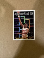 1993-94 Topps Basketball Hakeem Olajuwon Future Playoff MVP Card #205