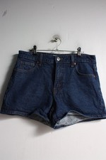 H M Womens Denim Mini Shorts - Blue - Size 12 M36 
