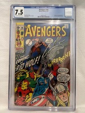Marvel Comics Avengers #80 CGC 7.5 OWW Origin and 1st appearance of Red Wolf