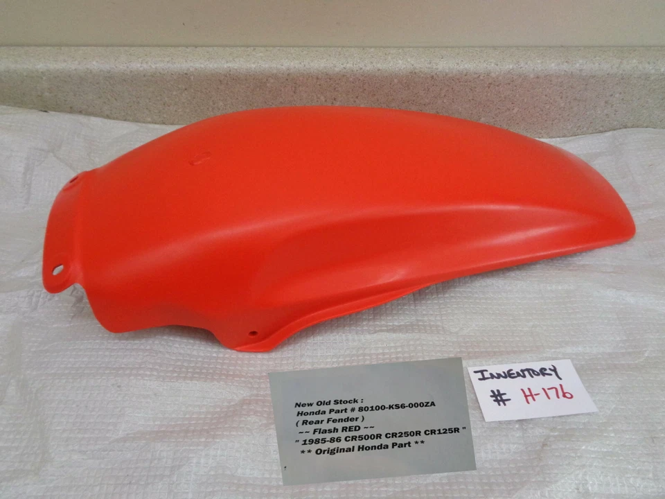 Guardabarros trasero Honda CR-500-R CR-250-R CR-125-R 1985 1986 NUEVO EN STOCK 80100-KS6-000ZA Foto 2 de 4