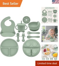 Silicone Baby Feeding Set Baby Led Weaning Supplies Includes Suction Bowls ...