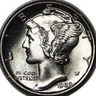1929-P Mercury Dime, FULL Split Bands, Superb Gem BU++ FSB, RARE This Nice!