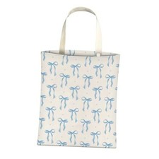 Cute Car Trash Can, Hanging Canvas Car Back Seat Organizer and Cute Blue Bows