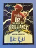 HESTON KJERSTAD Autographed 2020 Leaf Flash of Brilliance Blue Sparkle 17/50 SP