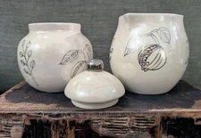 Bath And Body Works At Home Vintage 90's Holiday Pottery Creamer Sugar Christmas