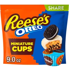 Limited Edition Reese's OREO Peanut Butter Creme Cookie & Reese Oreo Candy Cups