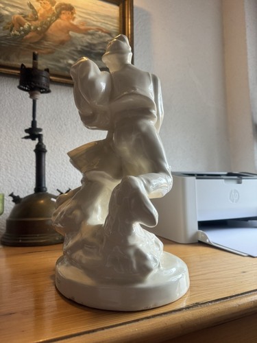Antike Art Deco Keramik Figur Groß! Bauern Bauernpaar Top! - Bild 8 von 12
