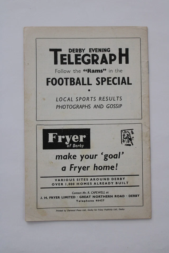 DERBY COUNTY v BOLTON WANDERERS DIVISION 2 1967/68 23/3/1968 - Image 2 of 4