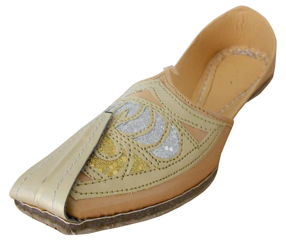 Men Shoes Leather Size US 7-9 Handmade Indian Khussa Mojaries Loafers Jutties