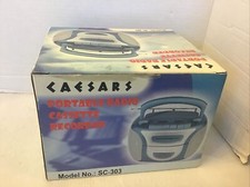 Caesars Atlantic City Promo Portable Cassette Radio SC-303 New In Box Rare
