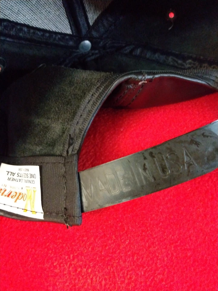 Винтажная кожаная бейсболка Los Angeles Raiders 80-е 90-е фирменная NFL сделано в США - Изображение 3 из 4