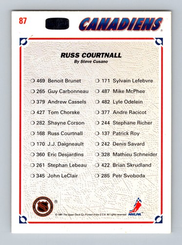 1991 Upper Deck NHL Hockey Cards - Pick A Card - BUY2GET4FREE! - Picture 33 of 243