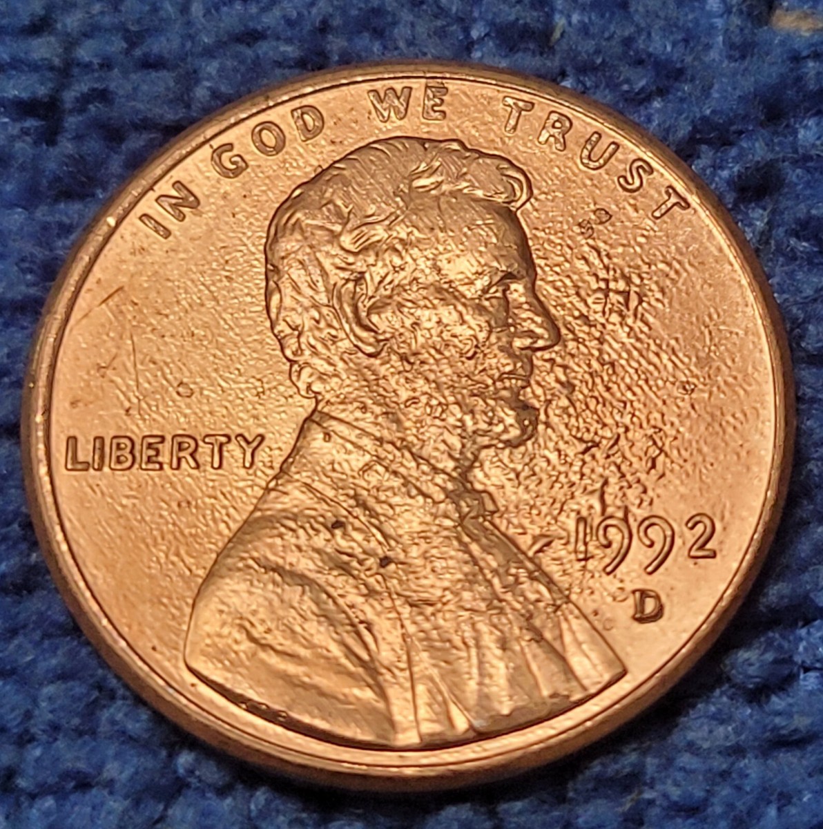 1992 D Penny Wide Am Error Rare | eBay