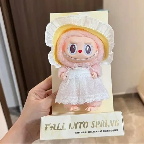 POP MART Lovely Pink Labubu MOKOKO Close to sweet Plush Doll Keychain Figure Toy - Picture 4 of 13