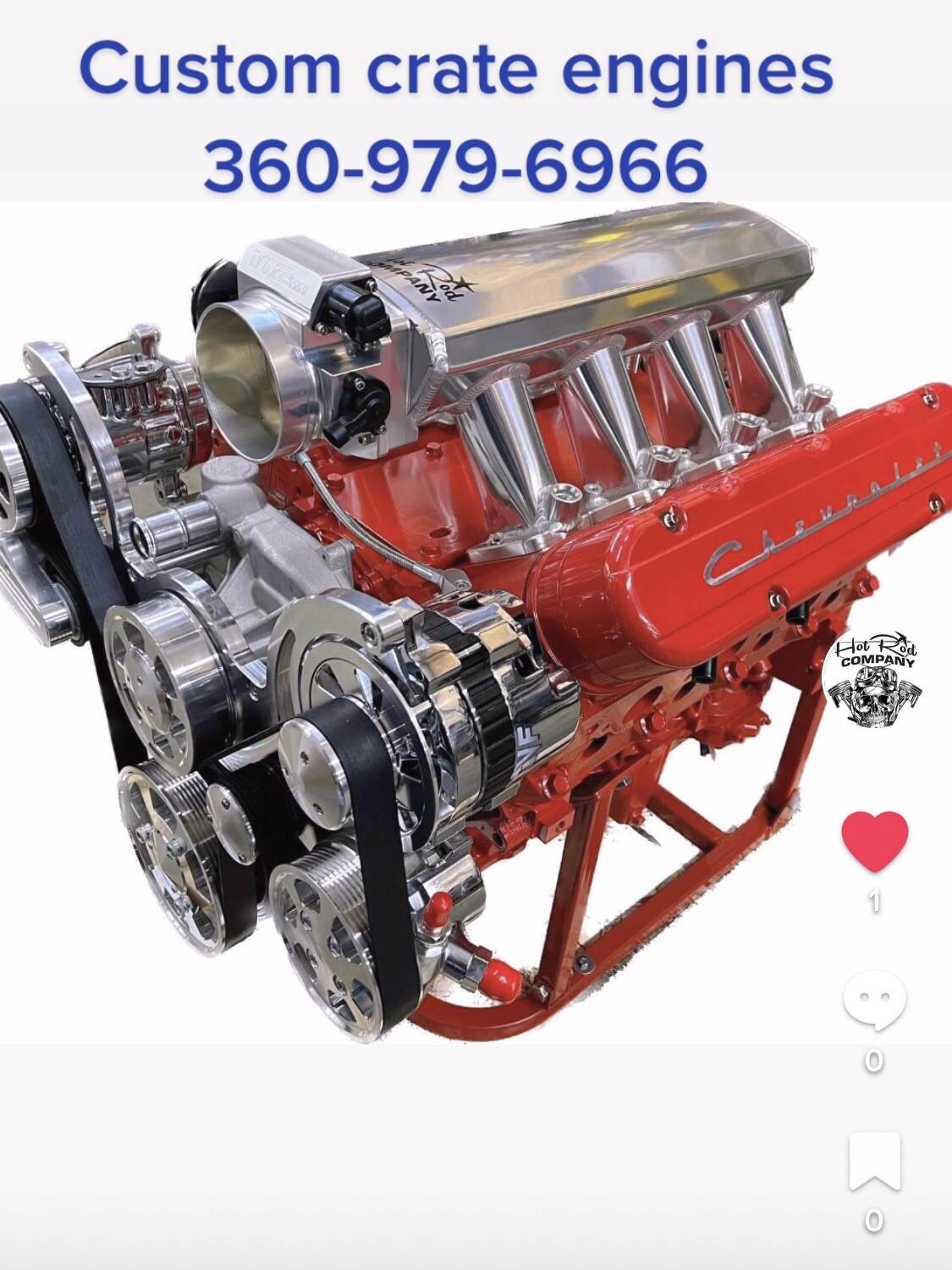 Chevy ls 427 cnc stroker 6 2l 560 700hp crate engine cvf a c ls3